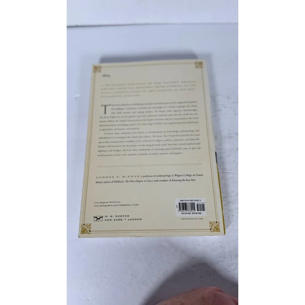 The Incas New Perspectives Gordon F. McEwan 2008 Paperback Norton History